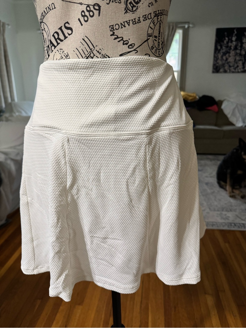 NWT Beach House White Textured Swim Skort Size 16 UPF 50+